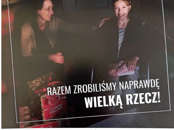 Plakat podziękowanie za XXV edycję Szlachetnej Paczki
