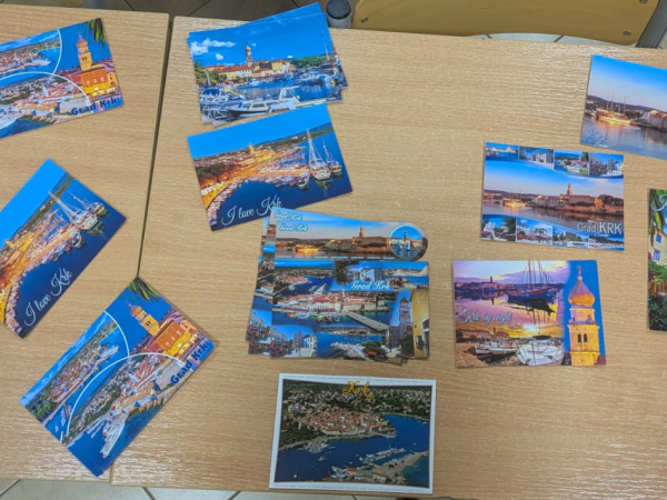 Pocztówki otrzymane od uczniów z Chorwacji