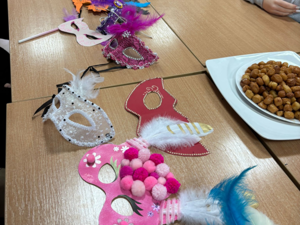 Maski wykonane przez uczniów