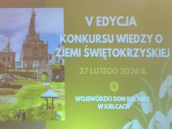 konkurs wiedzy o ziemi świętokrzyskiej plakat