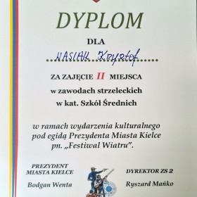 dyplom Krzysztof Wasiak