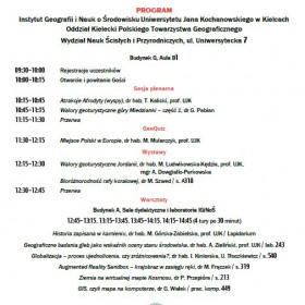 Program spotkania