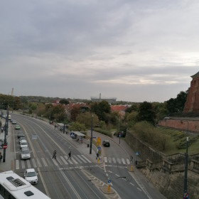 Stadion Narodowy widziany ze Starego Miasta