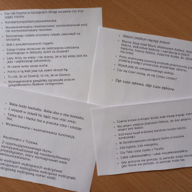 Łamańce językowe do zabawy z językiem polskim na 4 kartach