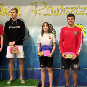 Lena na podium z dyplomem