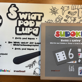 gry planszowe, sudoku i świat pod lupą