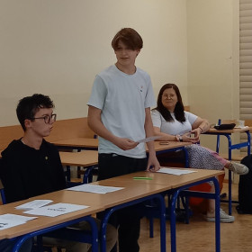 Wystąpienie ucznia podczas debaty