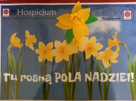 Plakat informacyjny o Polach Nadziei