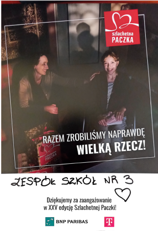 Plakat podziękowanie za XXV edycję Szlachetnej Paczki