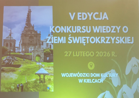 konkurs wiedzy o ziemi świętokrzyskiej plakat